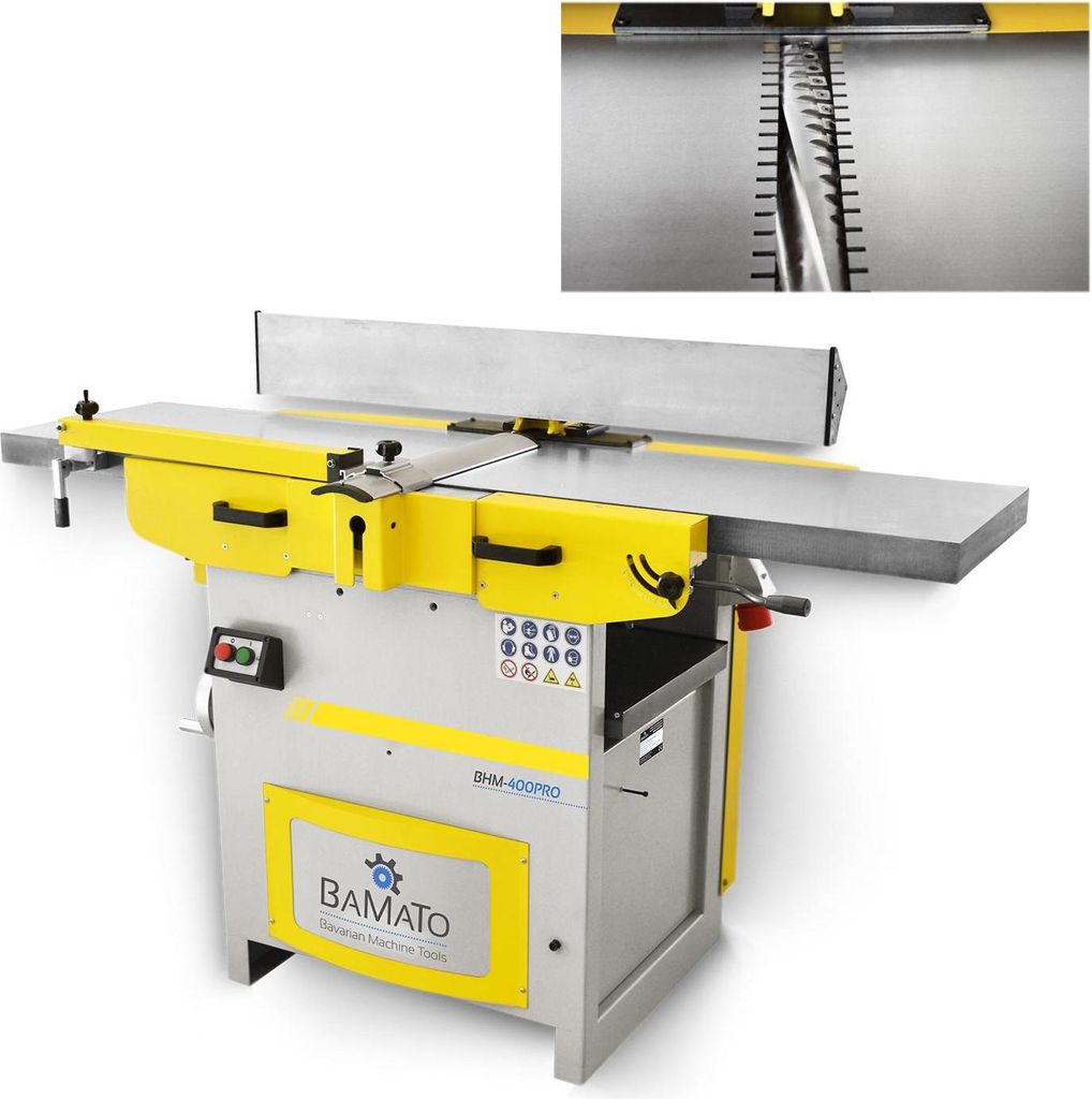 BAMATO Abricht- und Dickenhobelmaschine mit Spiralmesserwelle BHM-400PRO (400V)