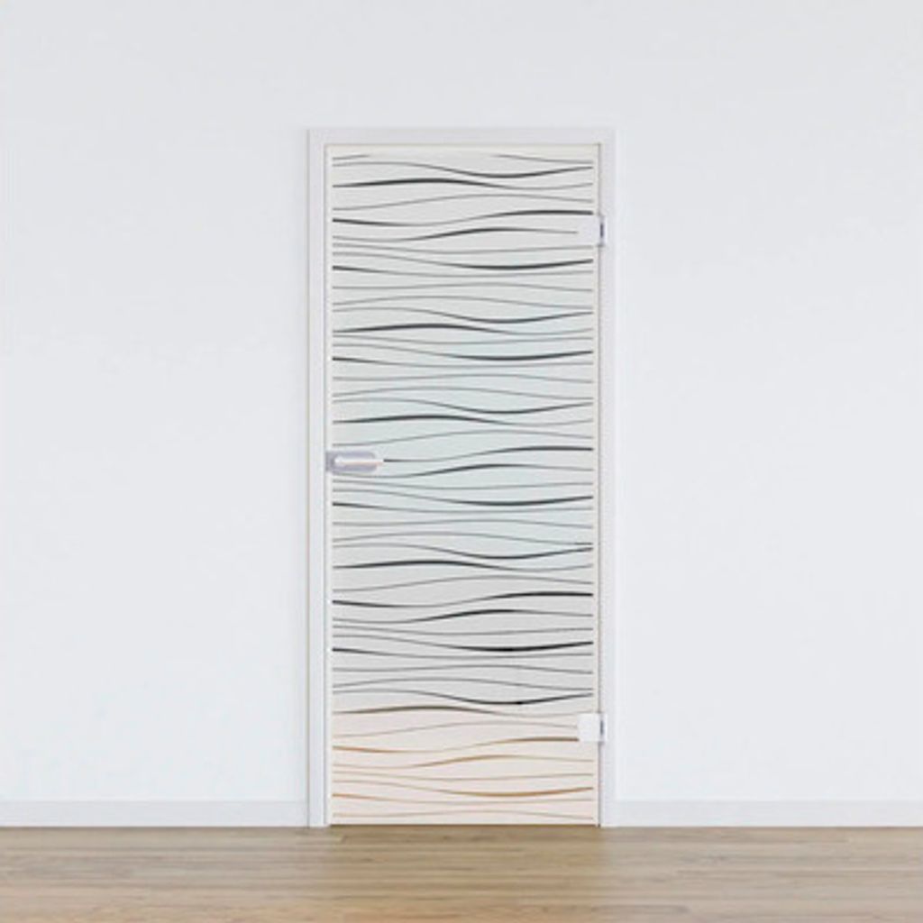 Pertura Glastür Glera Tidal 02 584 x 2085 x 8 mm Rechts für Beschlag Studio Office