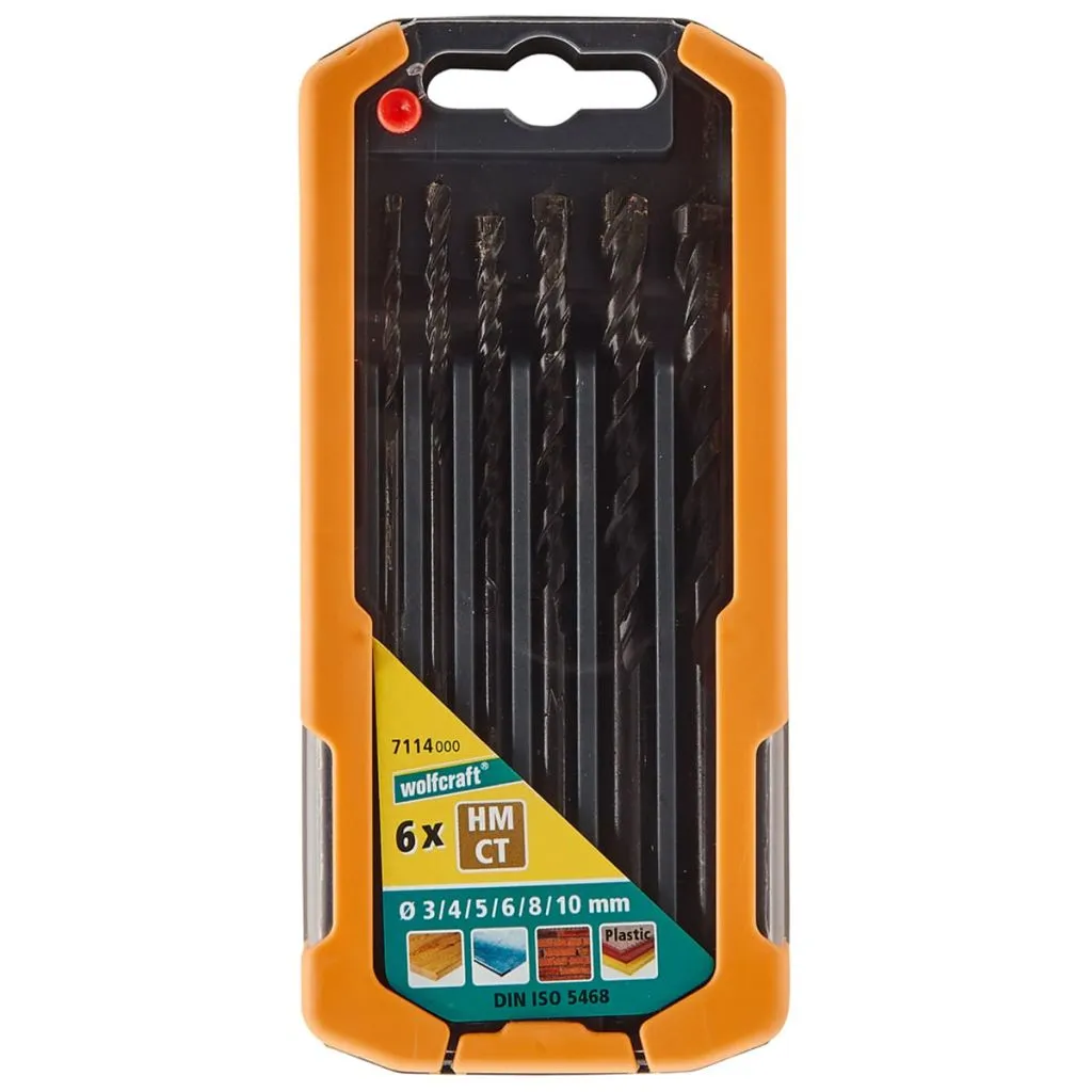Coffret de forets multi-matériaux Wolfcraft pour perçage de 3-10mm - 3