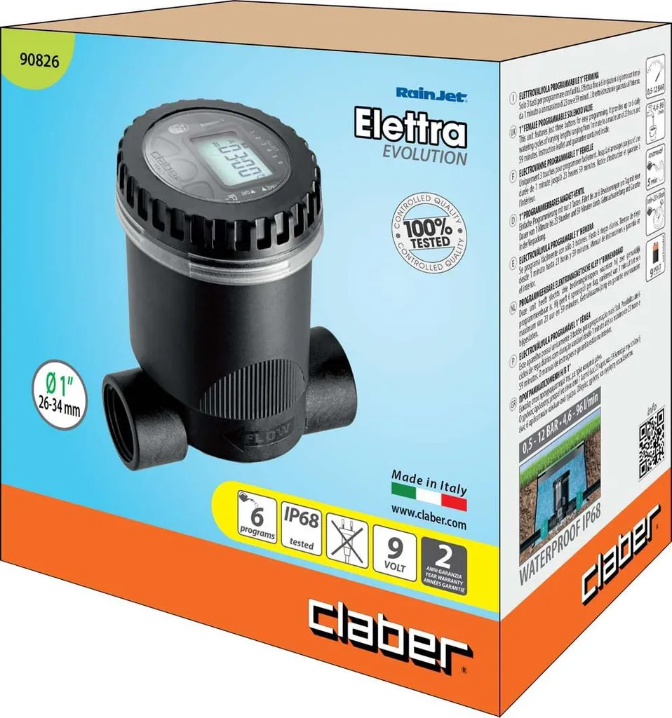 Automatisez votre irrigation enterrée : électrovanne Claber 1 programmable - 2