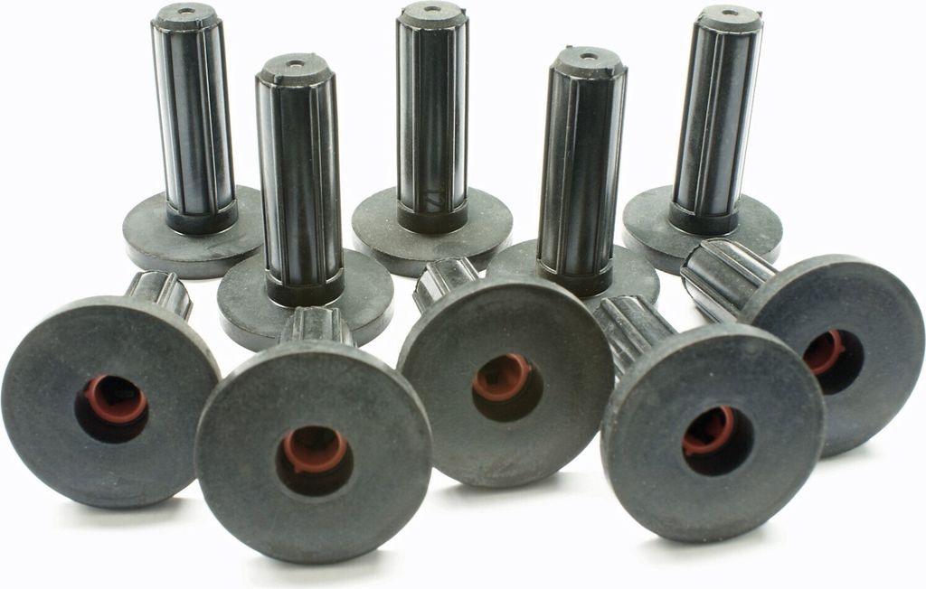 10x Schallschutzdübel 12mm Gummidübel Schallschutz-Dübel mit Bund