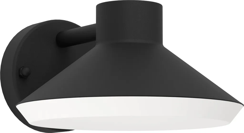 Eglo Izzalini Piantana a LED, lampada da terra da giardino per esterni, luce per vialetto in metallo nero, con lampadina GU10, luce bianca calda, IP44, 85 cm