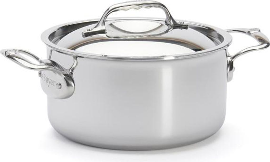 De Buyer Affinity Bratentopf Edelstahl mit Deckel 20 cm Produktbild 