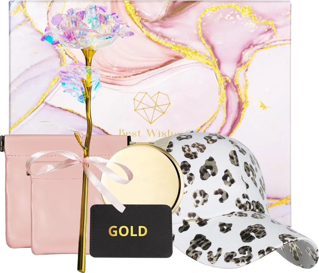 Cadeau anniversaire femme personnalisable : miroir et rose durable chic