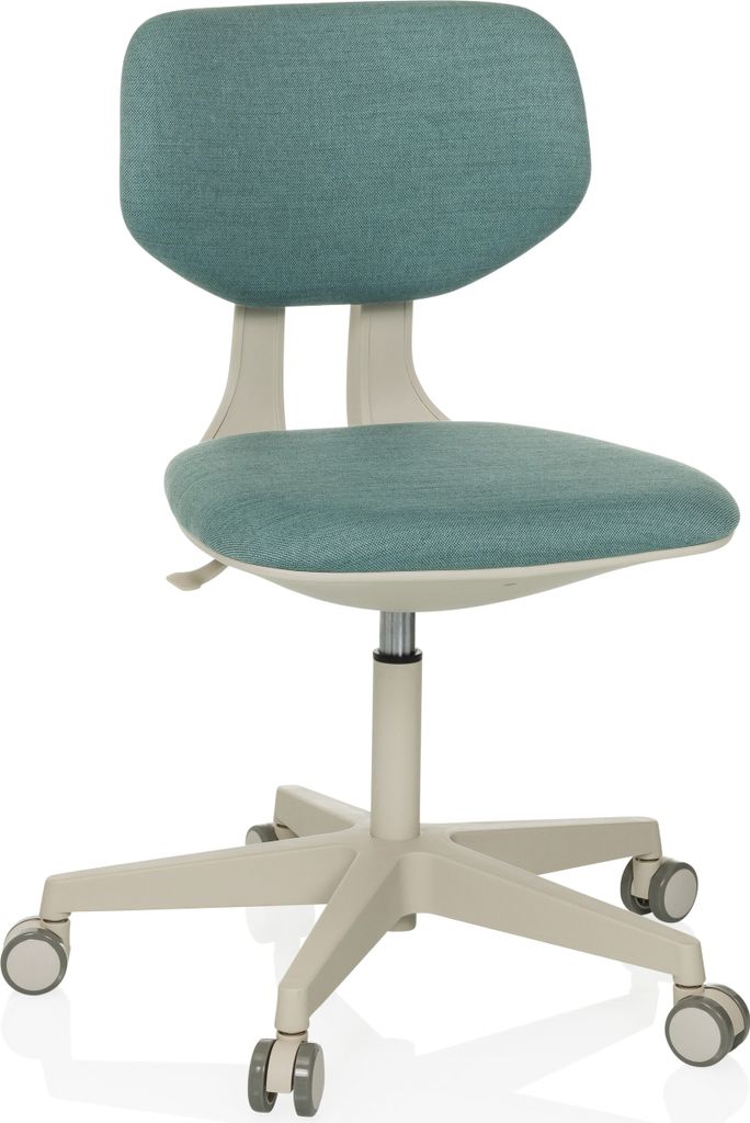 hjh OFFICE Kinderdrehstuhl KID CLASSIC Schreibtischstuhl für Kinder höhenverstellbar ohne Armlehnen Stoff