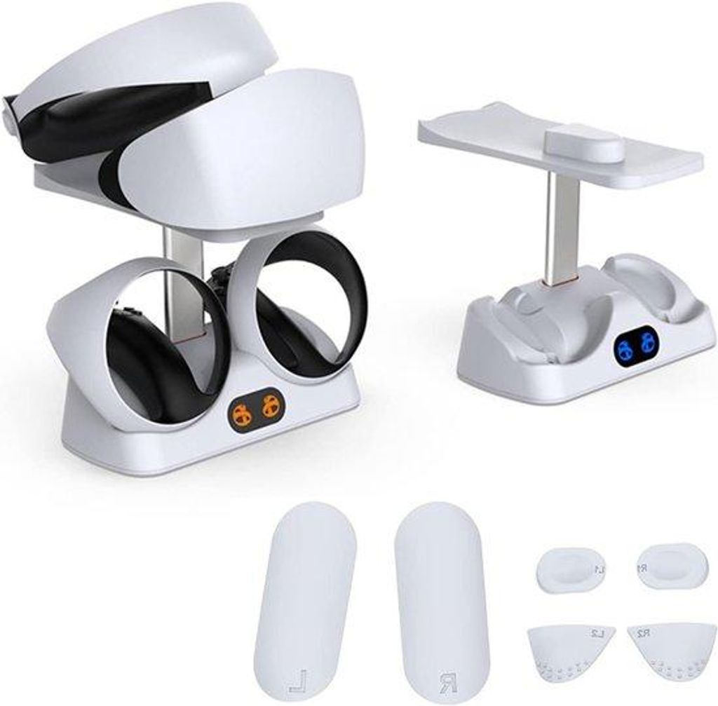 PS VR2-Controller Lade-Station mit Sicherheits-Haftpad - Lade-Station & Halterungs-Set