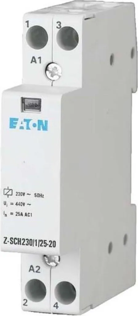 Contacteur d'installation modulaire 25A 230V 1NO+1NC Eaton Z-SCH 193886