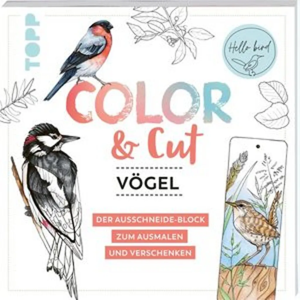 Loisir Créatif Enfant Oiseaux - Cahier de Coloriage et Découpage 2-en-1