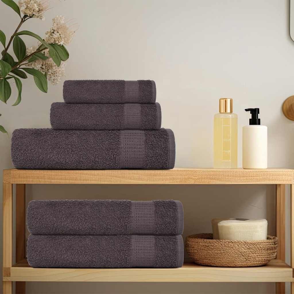 Cloris DesignMöbel Handtücher - Anthrazit 8-tlg. Handtuch-Set FROGN Anthrazit 360 g/m² Schlichtes8438062