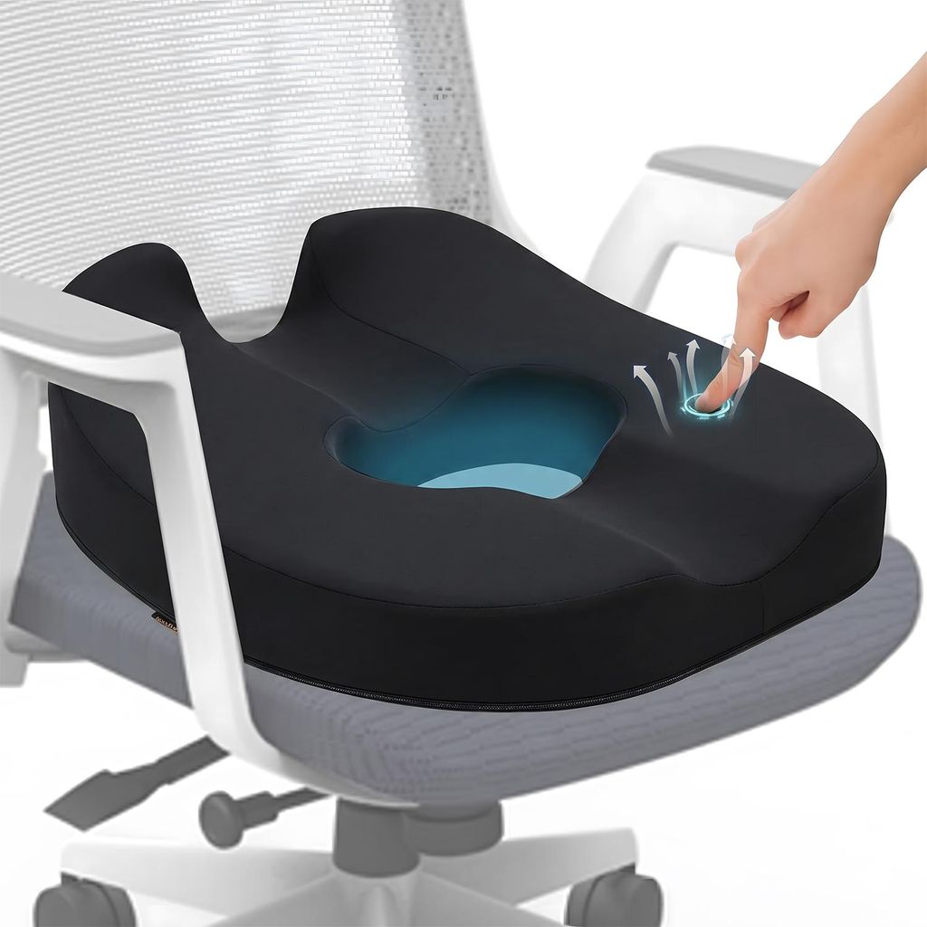 Ergonomisches Sitzkissen aus Memory Foam – Komfortables Produktbild 
