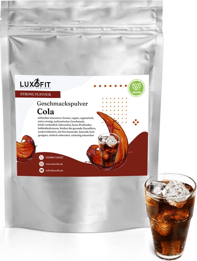 Cola Geschmackspulver Flavour kalorienarm 300 g