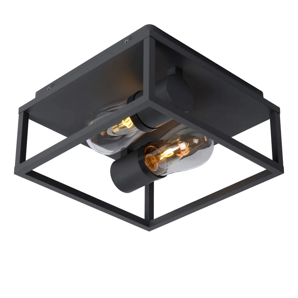Plafonnier Double Compact Shiny E14 6W CARLYN - Idéal pour Plafonds Bas - 5
