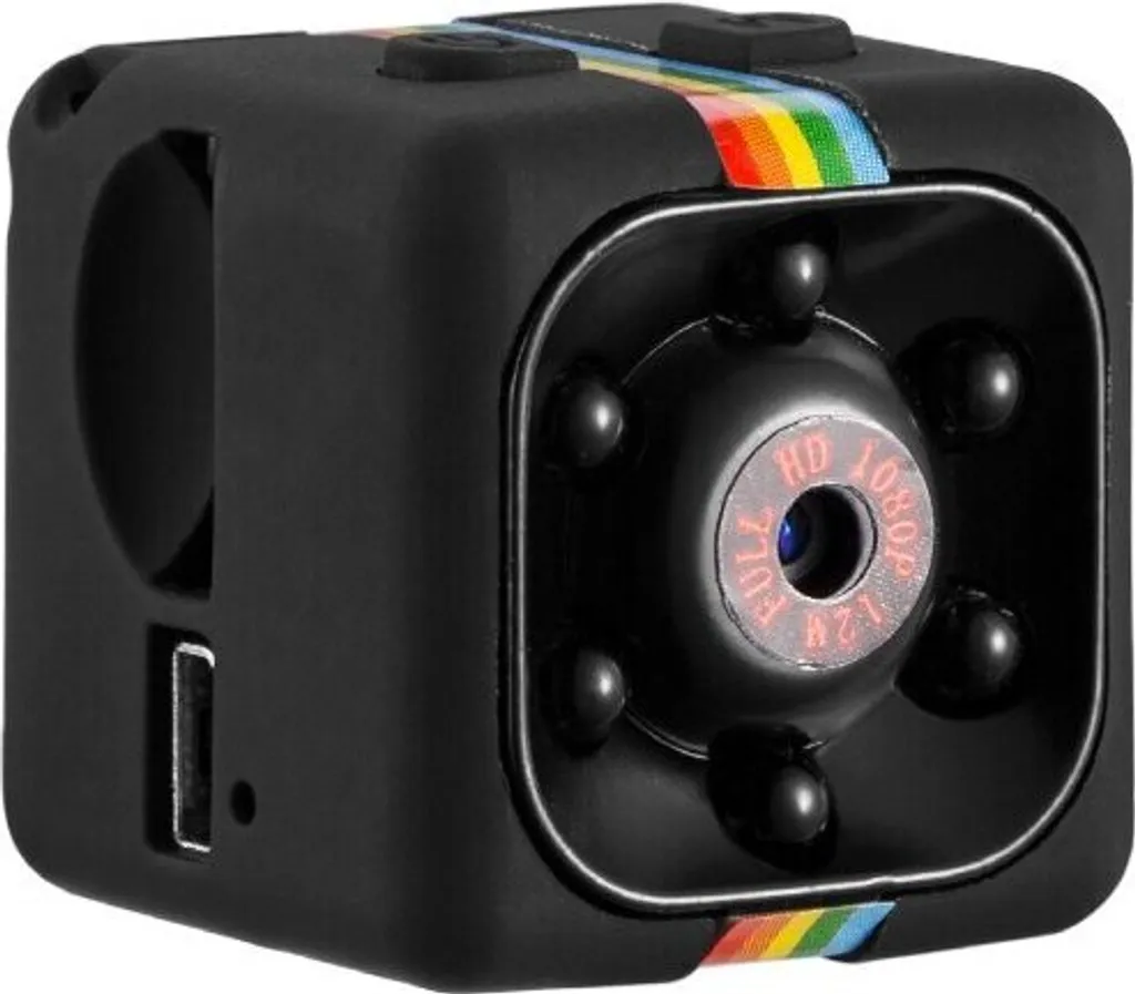 Telecamera SQ11 Nera 1080p - Sensore Movimento e Night Vision per Sicurezza