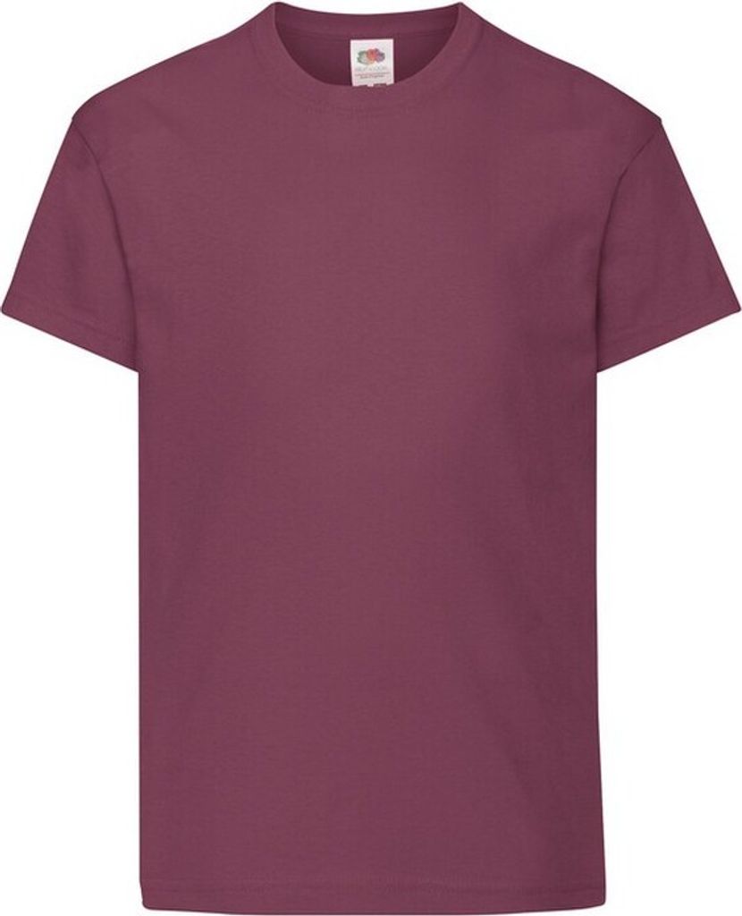 Fruit of the Loom - "Original" T-Shirt für Kinder BC5666 (116) (Burgunderrot)