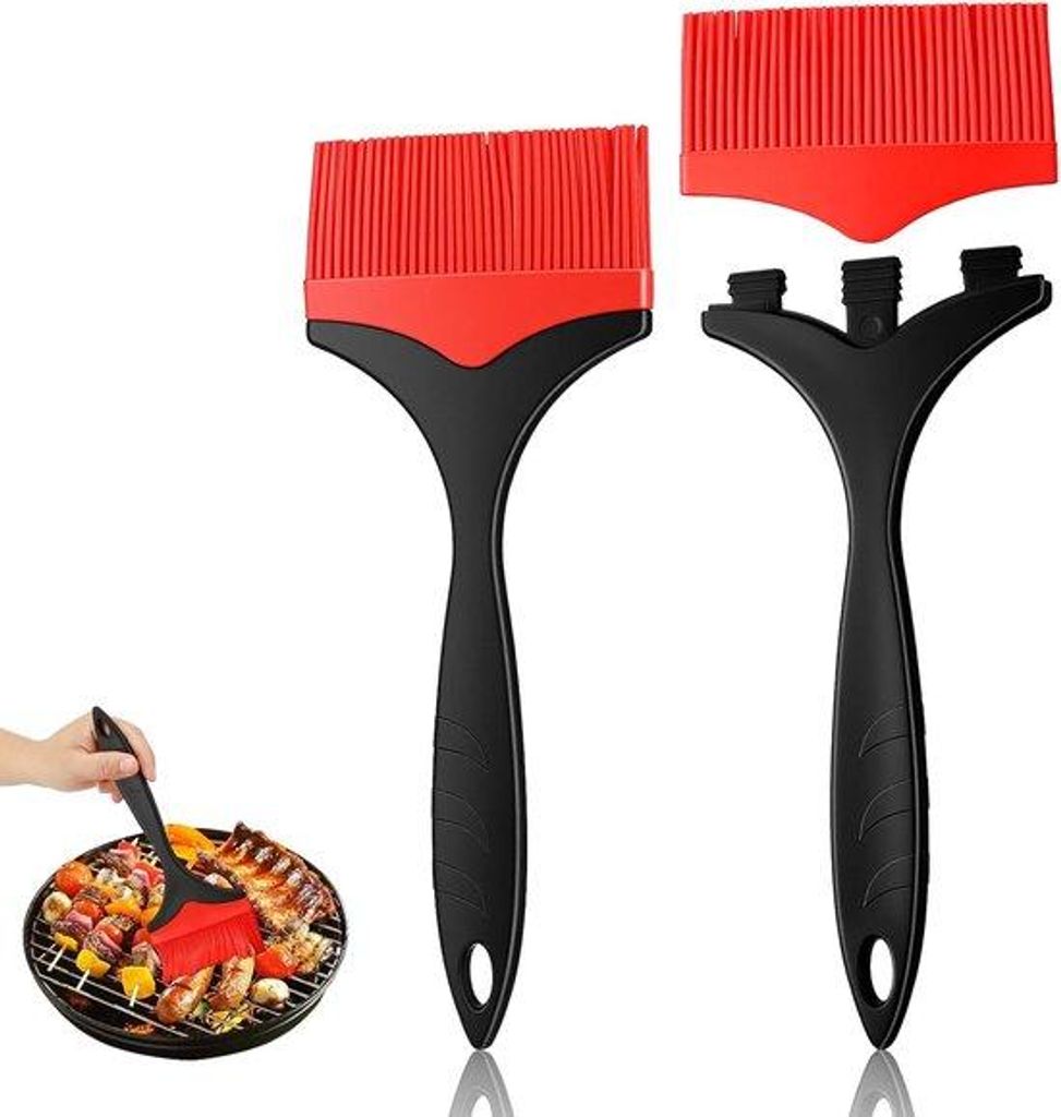 Silikon-Bügeleimer - 2 Stück - Grill- und Back-Bügeleimer - Hitzebeständig - für Grillen, Kochen und Backen
