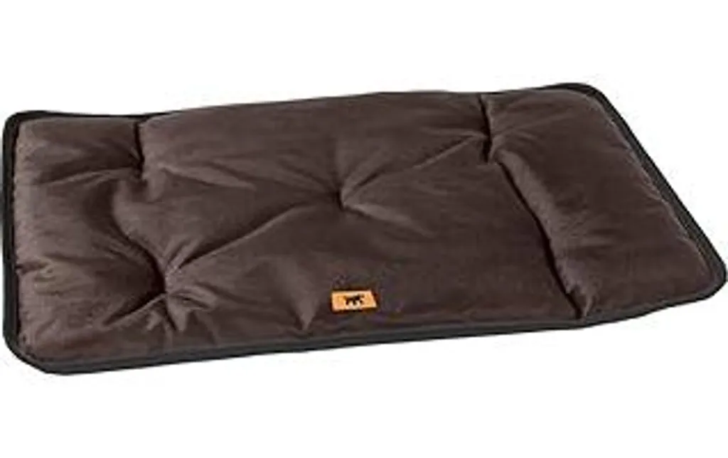 Ferplast Tappetino per cani e gatti medio - Cuccia lavabile per cani - Cuscino per cani - Impermeabile e resistente ai graffi - Tappetino per cucce e auto, cesta per cani - Jolly - 83 x 50 cm, M, MARRONE