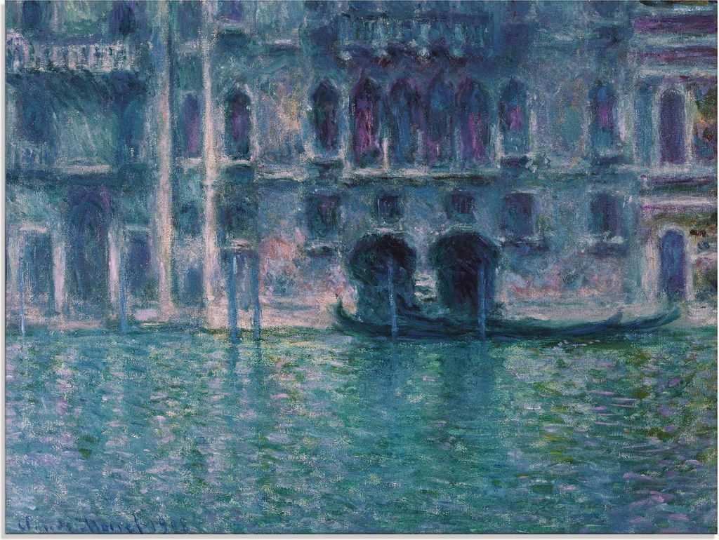 ARTland Glasbild Der Palazzo de Mula in Venedig. 1908 Größe: 60x45 cm