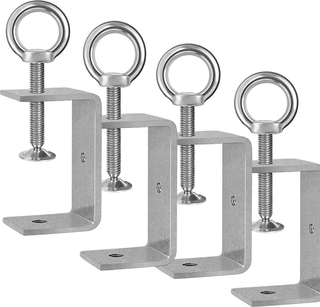 4 Stück C Klemme 75mm Delstahl Verstellbare Trägerklemme für Zwingen Schweißen Tischler, Klemmbereich 35-68 mm