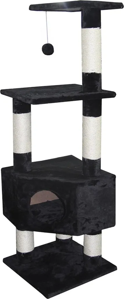 Arbre à chat Europet Bernina Classic Loonaa noir - Griffoir stable 135cm