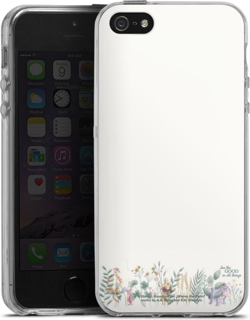 DeinDesign Handyhülle für Apple iPhone 5s Silikon Hülle Case Smartphone Schutzhülle Disney Winnie Puuh Eukalyptus