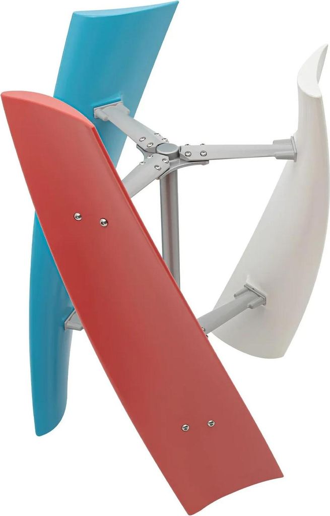 Windturbine / Windgenerator - 12V 400W - 3 Glasfaserblätter - 0,6 m Rotor - Maglev Permanentmagnet-Generator - IP67 - Anlaufwind 1,3 m/s - Braun