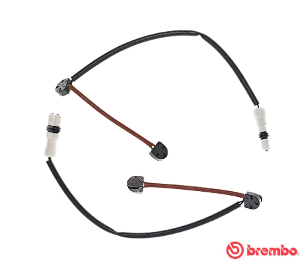 2x BREMBO A 00 393 Warnkontakt Bremsbelagverschleiß 365mm Vorne für PORSCHE 911 (997) 911 Cabriolet (997)