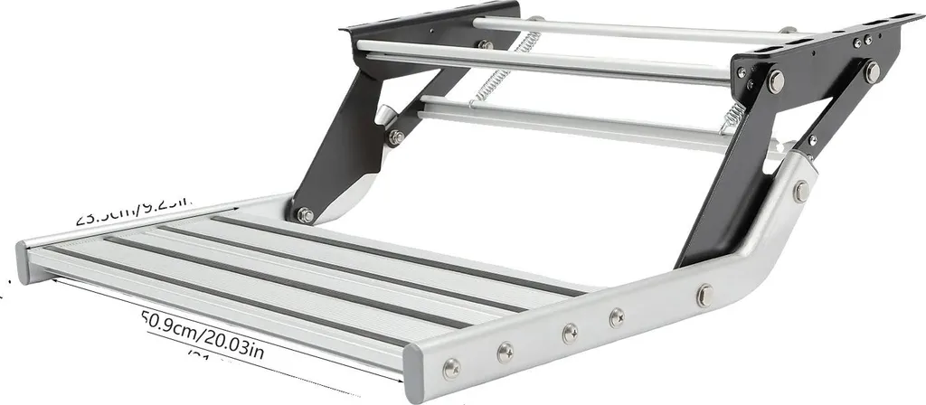 Marchepied RV Schritt en aluminium argenté, escalier robuste camping-car