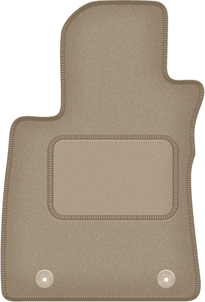 Tappetino conducente in velluto beige compatibile con MG ZS II (2022-, crossover) – con fissaggi – su misura