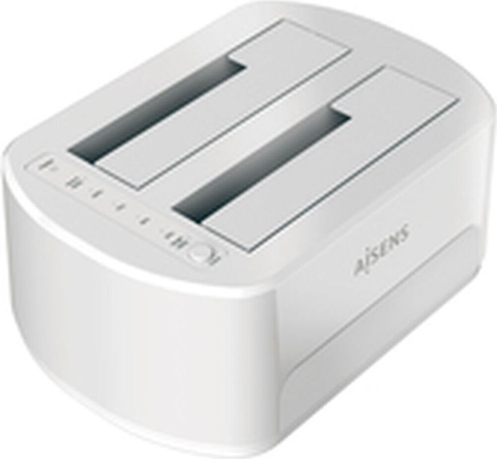 AISENS ASDS-D02W, HDD, SSD, SATA, 2.5,3.5", 2 TB, USB 3.2 Gen 1 (3.1 Gen 1) Type-B, Weiß