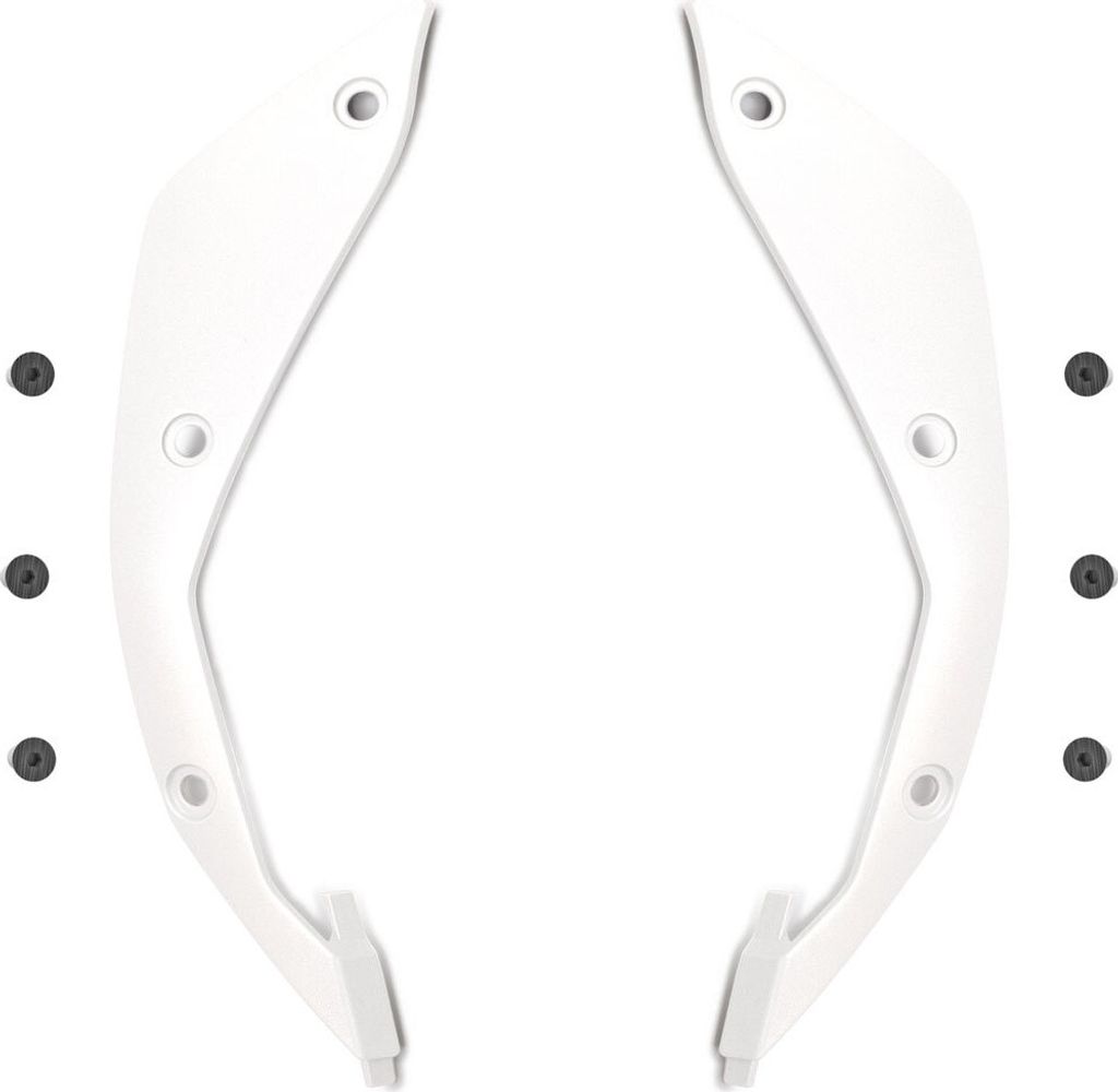 Weißes Seitenteller-Set mit Schrauben für den Airoh Aviator 3 M Helm