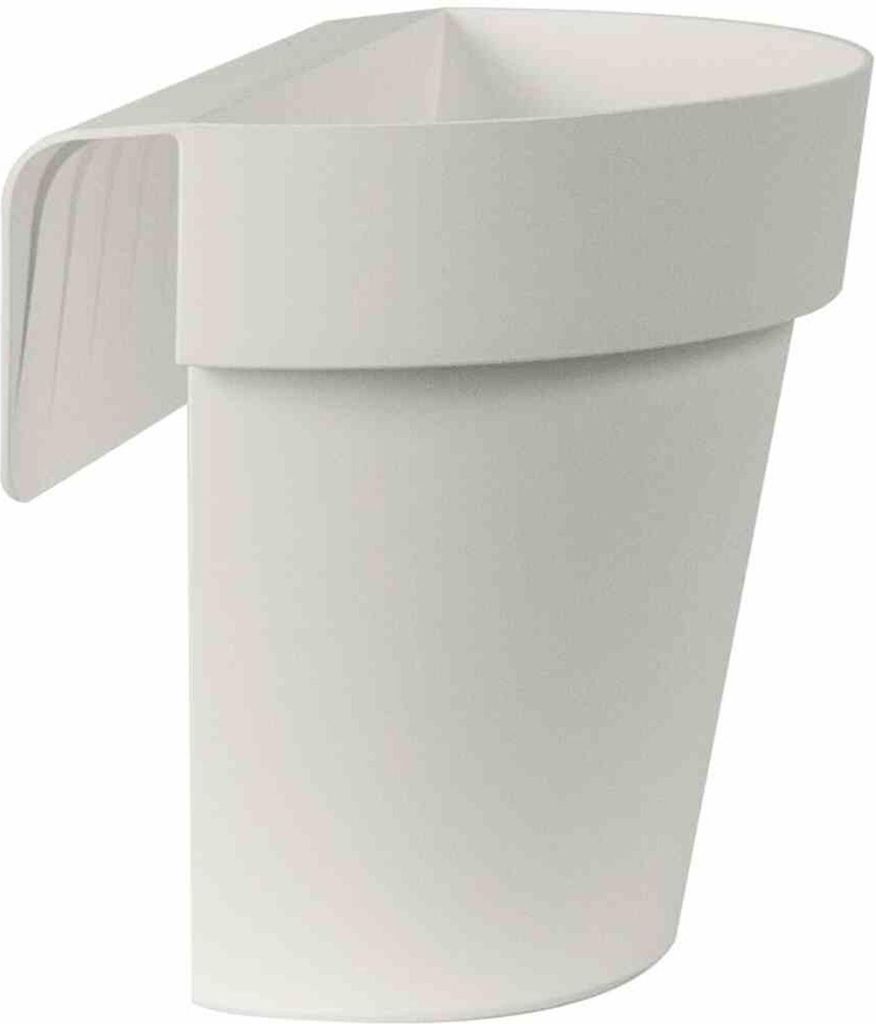 euro3plast 288-03 UP Balkon-Hängetopf Ø 25 cm,mit Wasserreservoir, weiß (1 Stück)