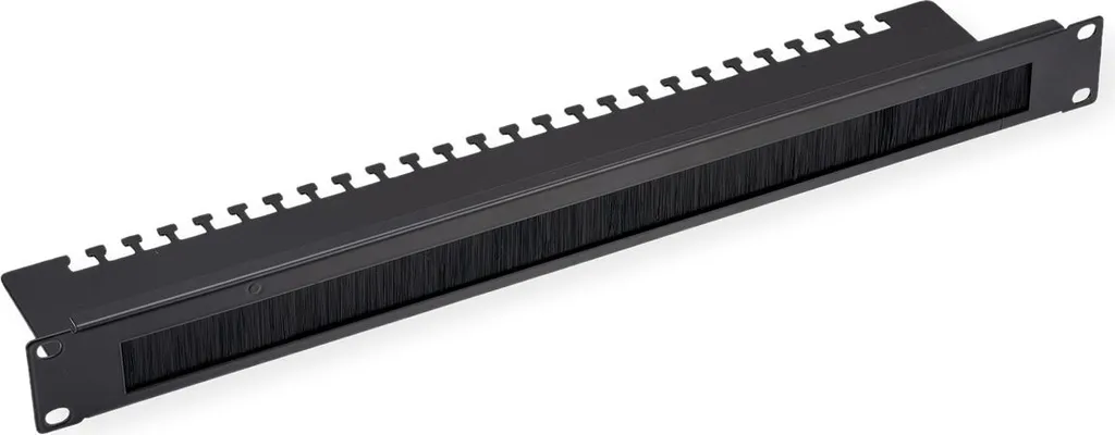 Fornitura VALUE Ingresso Cavi 19" 1U con Spazzola e Piastra Supporto