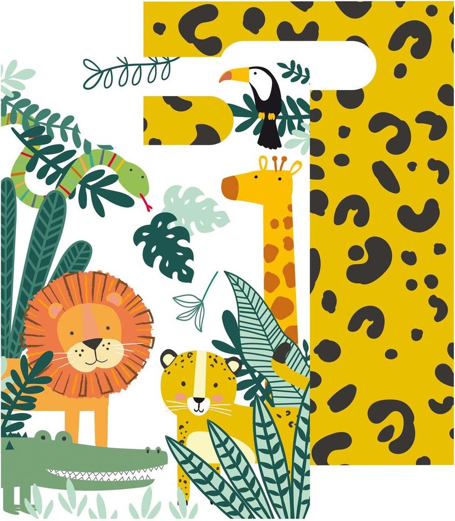 Amscan "Get Wild" Safari Tiere - Kinder Geburtstag Partydekoration Partygeschirr Variante: 85040157