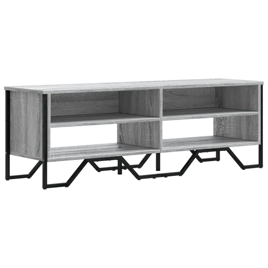 SYFAX™ Mobile Porta TV Grigio Sonoma 122x34x41cm in Legno Multistrato