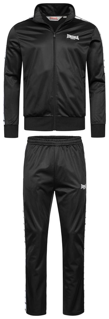 Lonsdale Wyberton Trainingspak, zwart, maat S, voor heren, Productafbeelding 