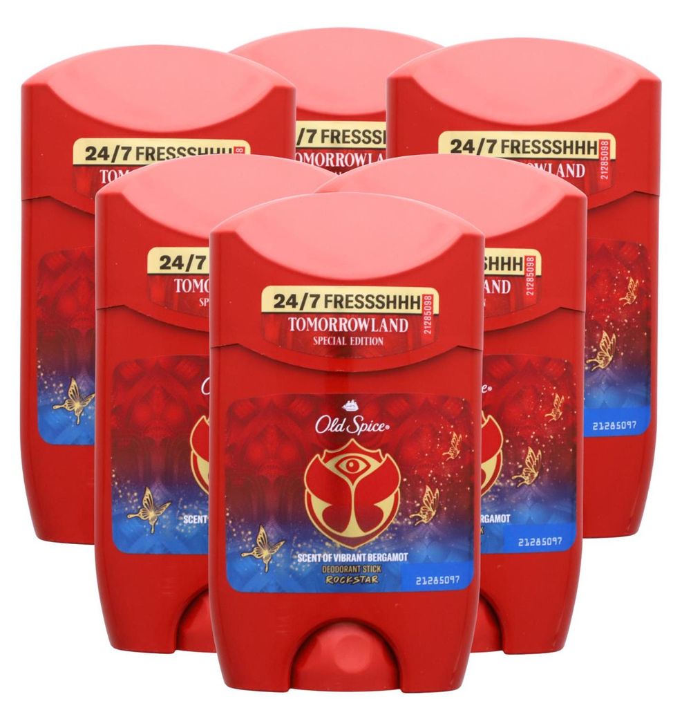 6 x Old Spice Rockstar Deo Stick je 50ml ohne Produktbild 