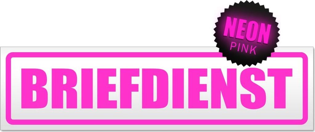 Briefdienst Magnetschild Schild magnetisch