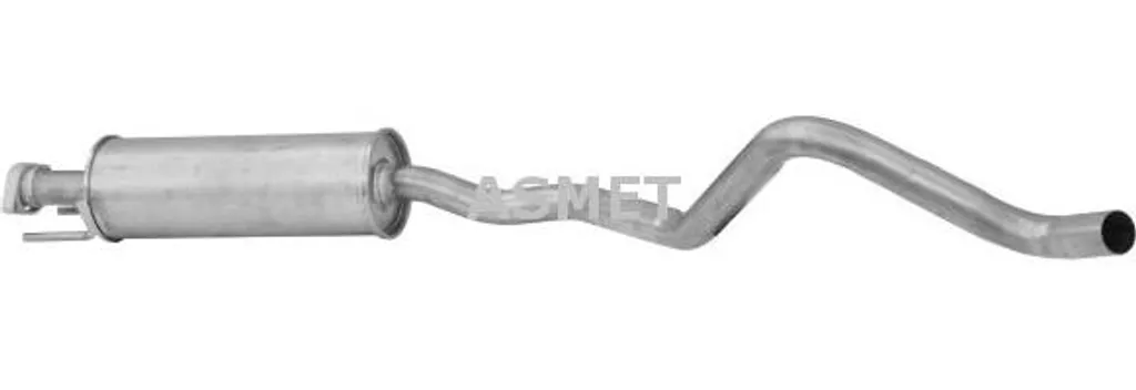 Silencieux Central ASMET 5072 pour Astra F - Équivalent OE 852910