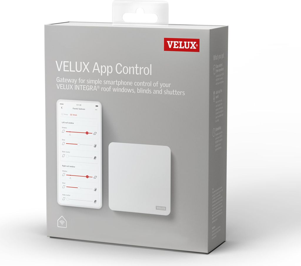 VELUX App Control für elektrisch und solarbetriebene VELUX Produktbild 
