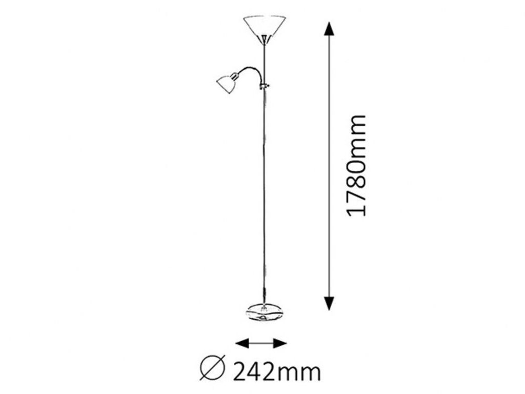 Rabalux 4020, Violett, Silber, Wohnzimmer, Studie, IP20, E27, 1 Glühbirne(n), 125 W