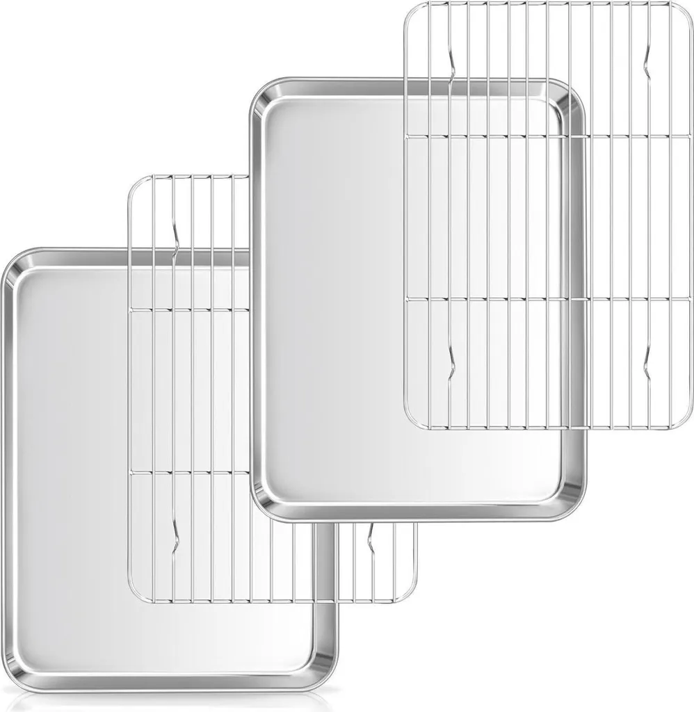 Herogo Teglie Forno Acciaio Inox: Offerta Set 4 Pezzi 23cm