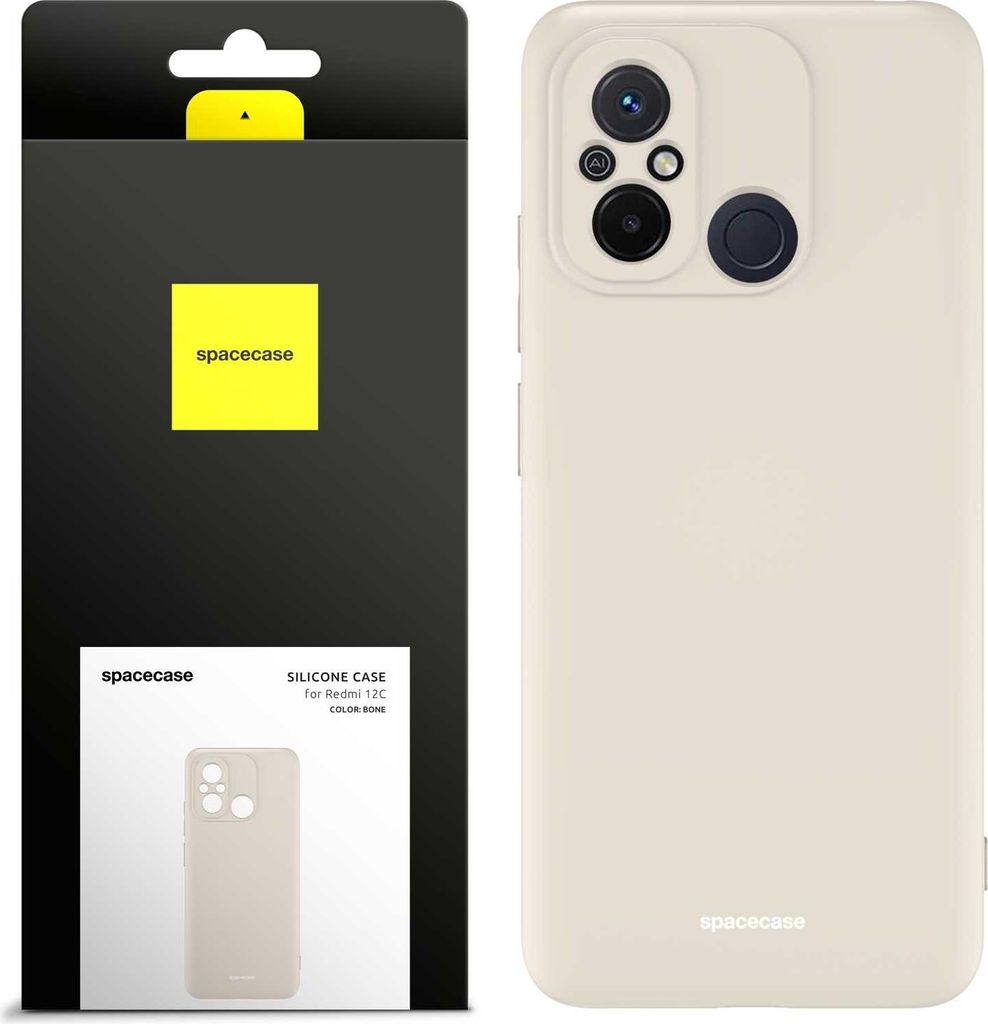 Spacecase Silikonhülle Redmi 12C Knochen