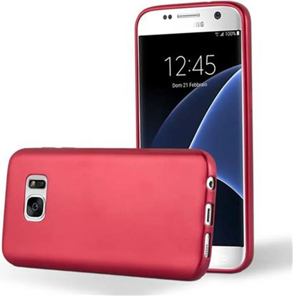 Cover Cadorabo Samsung S7 TPU Silicone Rosso - Protezione Ultra Slim