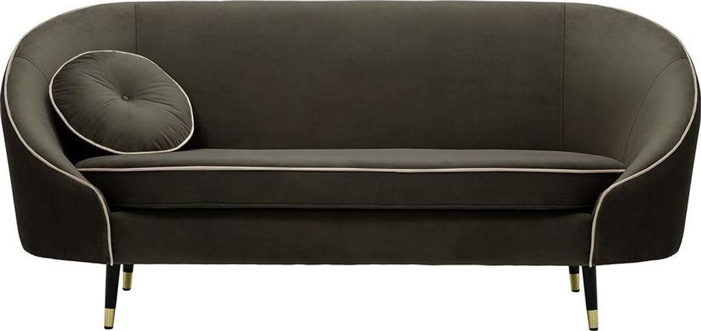 2,5-Sitzer Sofa Kooper-Velluto 19-Contrast piping-brass