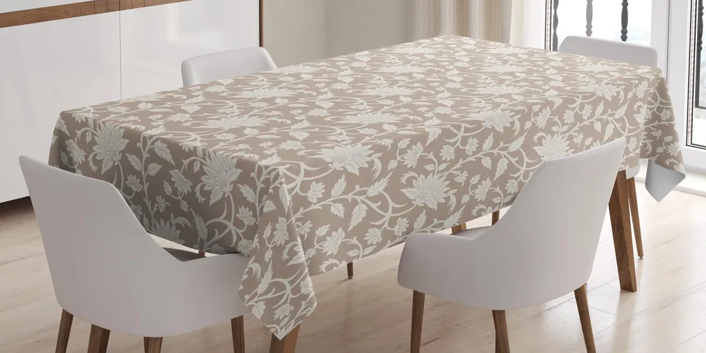 Tovaglia Lavabile ABAKUHAUS Crema 140x170 - Ideale per Famiglie
