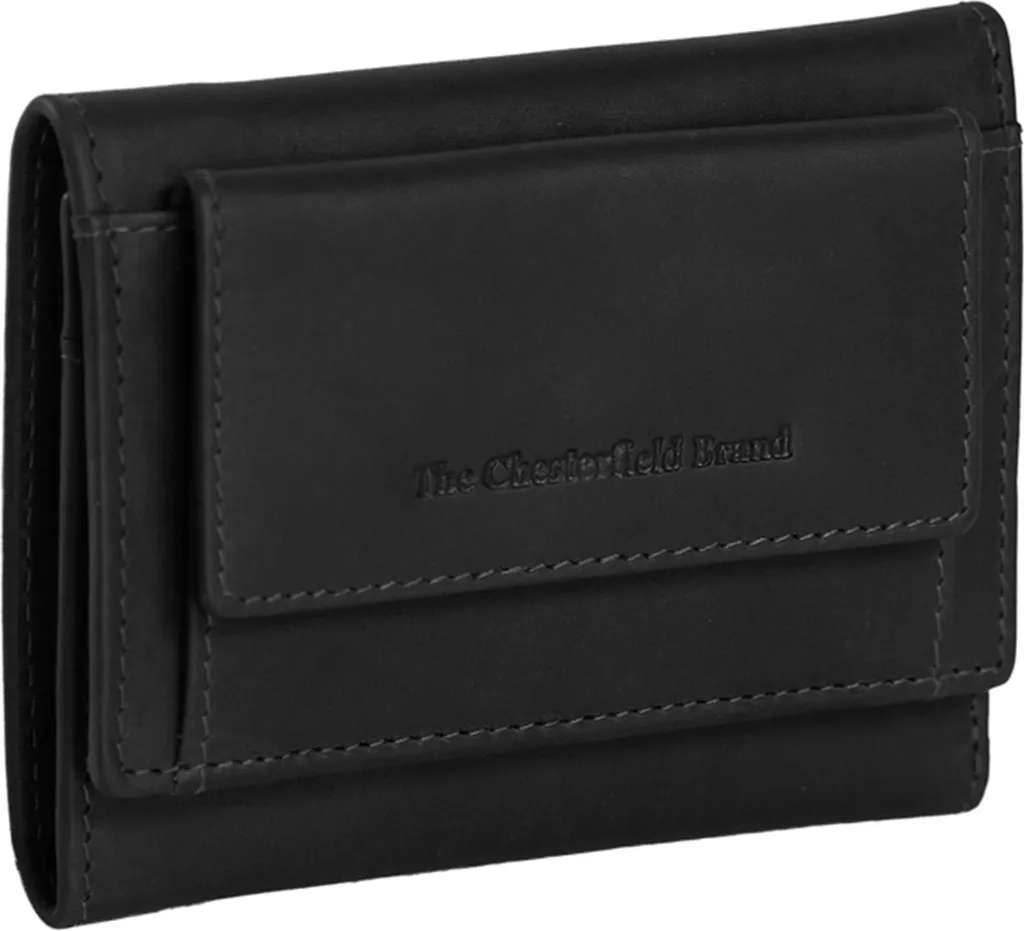 Portafoglio Pelle Nera Hartfort Chesterfield: Resistente e Pratico