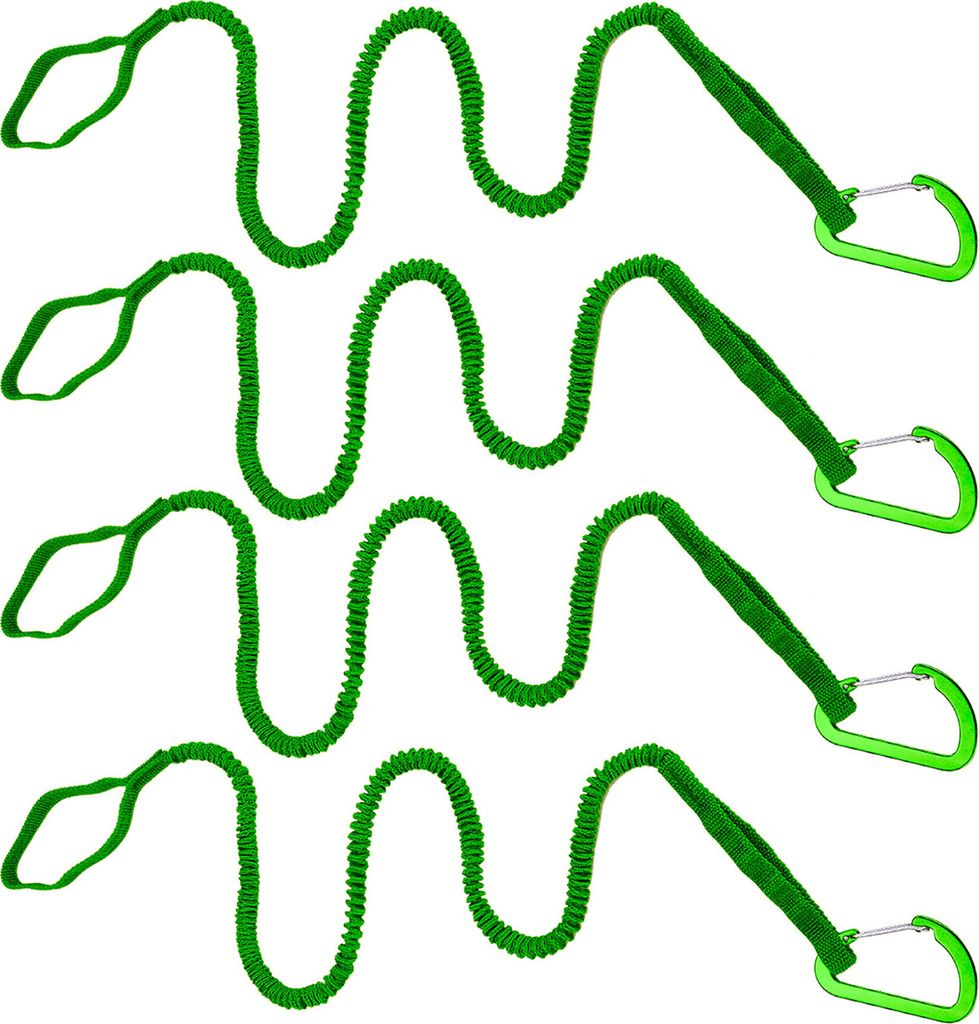 1/2/4 Stück Kajakpaddel-Leine, elastisches Bungee-Gurt-Lanyard-Seil, leichte Kajak-Ruten-Leine für Bootfahren, Angeln, Rafting, Kanufahren