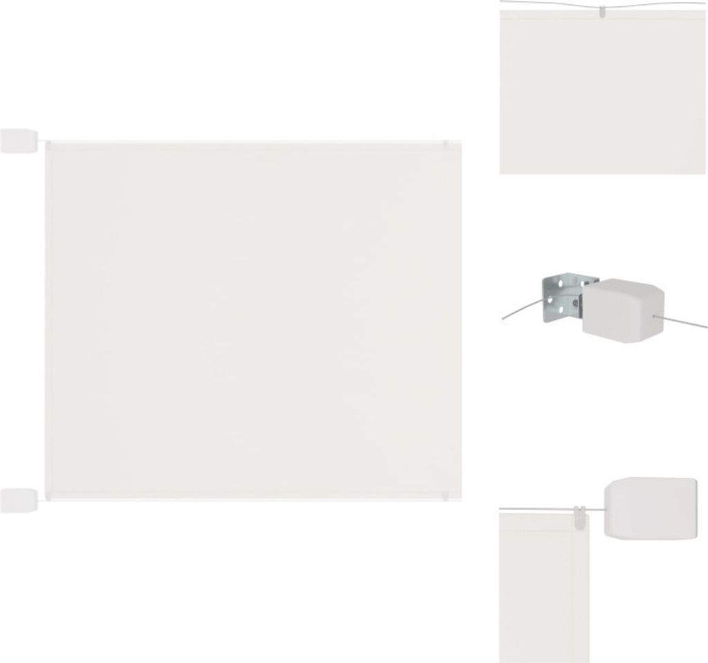 vidaXL Senkrechtmarkise Weiß 140x420 cm Oxford-Gewebe - Sonnenschirme & Sonnenschutze