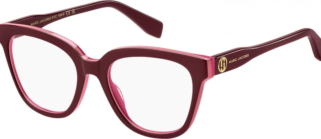 Lunettes Marc Jacobs MARC 856 coloris bordeaux et fuchsia taille 51