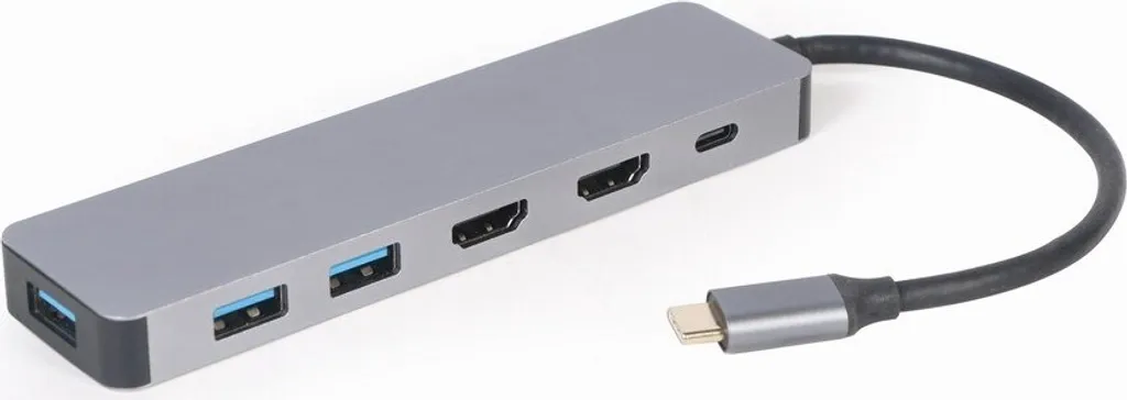 Adaptateur 3-en-1 USB-C vers HDMI 4K avec Hub USB 3.0 et Power Delivery